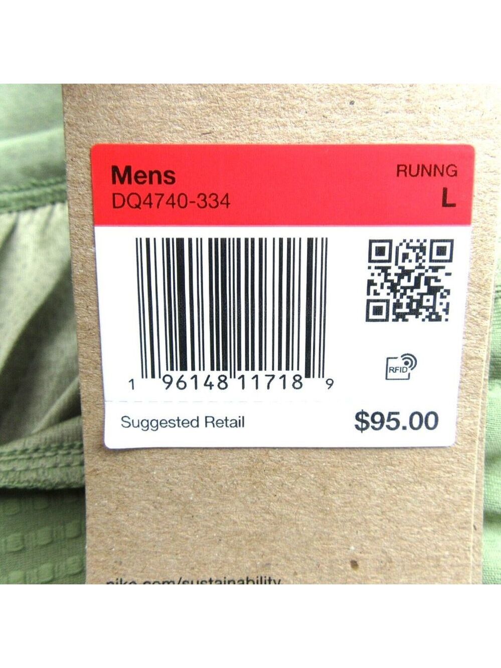 Nike Phenom Knit Running Gym Pants Men's Size Large Green NEW - Picture 12 of 13